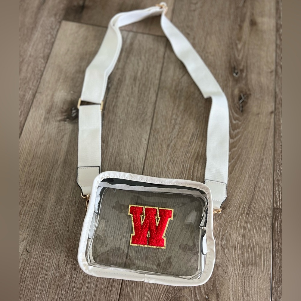 New Wisconsin Badgers Stadium Patch Crossbody Bag